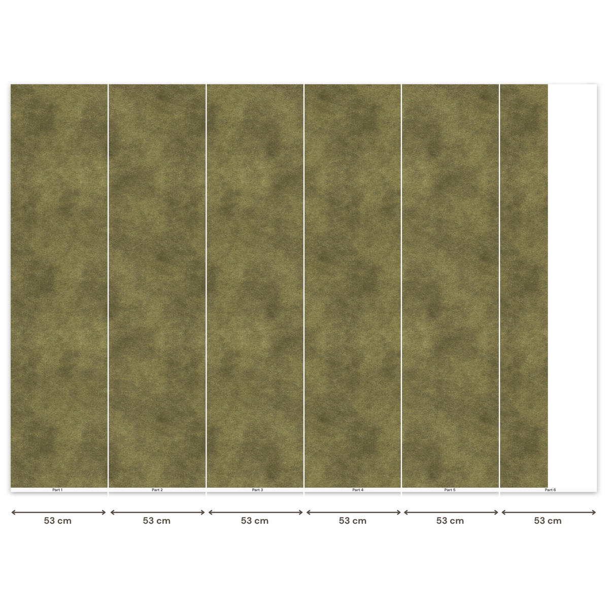 TAPETE - Textur - Abstrakt - Grün - 280x200 cm - Olivgrün, Papier (280/200cm) - OnlyWow