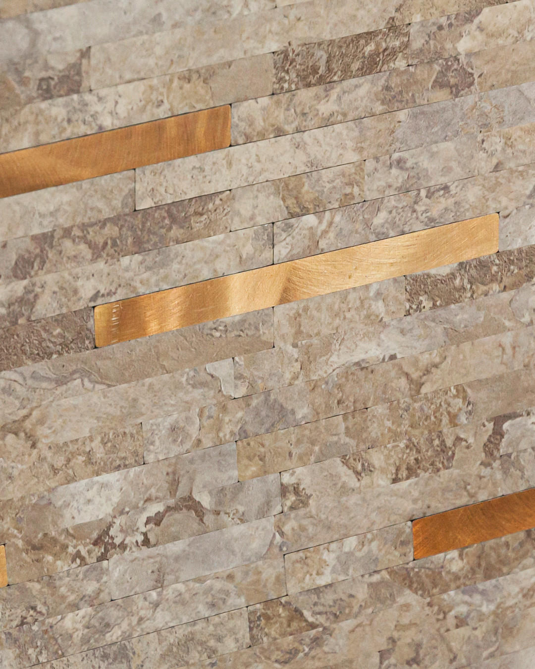 FLIESENAUFKLEBER 1 Stück 29,7 x 29,2 cm Selbstklebende Fliesen - Mela Ferro - Beige/Roségold, Kunststoff (29.2/0.33/27.7cm) - Mazovia