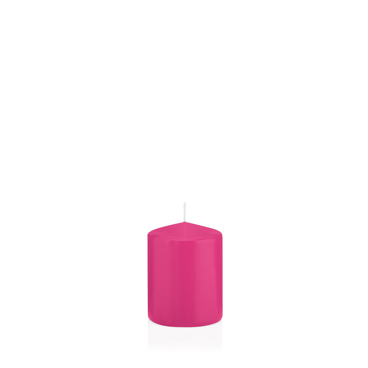 STUMPENKERZEN Pink Ø 58 x 80 mm, 16 Stück - Pink, Paraffin (6/8cm) - Wiedemann Kerzen