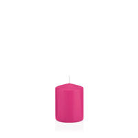 STUMPENKERZEN Pink Ø 58 x 80 mm, 16 Stück - Pink, Paraffin (6/8cm) - Wiedemann Kerzen