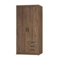 DREHTÜRENSCHRANK ELENORA 89,7/190,5/53cm 2-türig Braun - Braun, Holzwerkstoff (89.7/190.5/53cm) - MASSENO