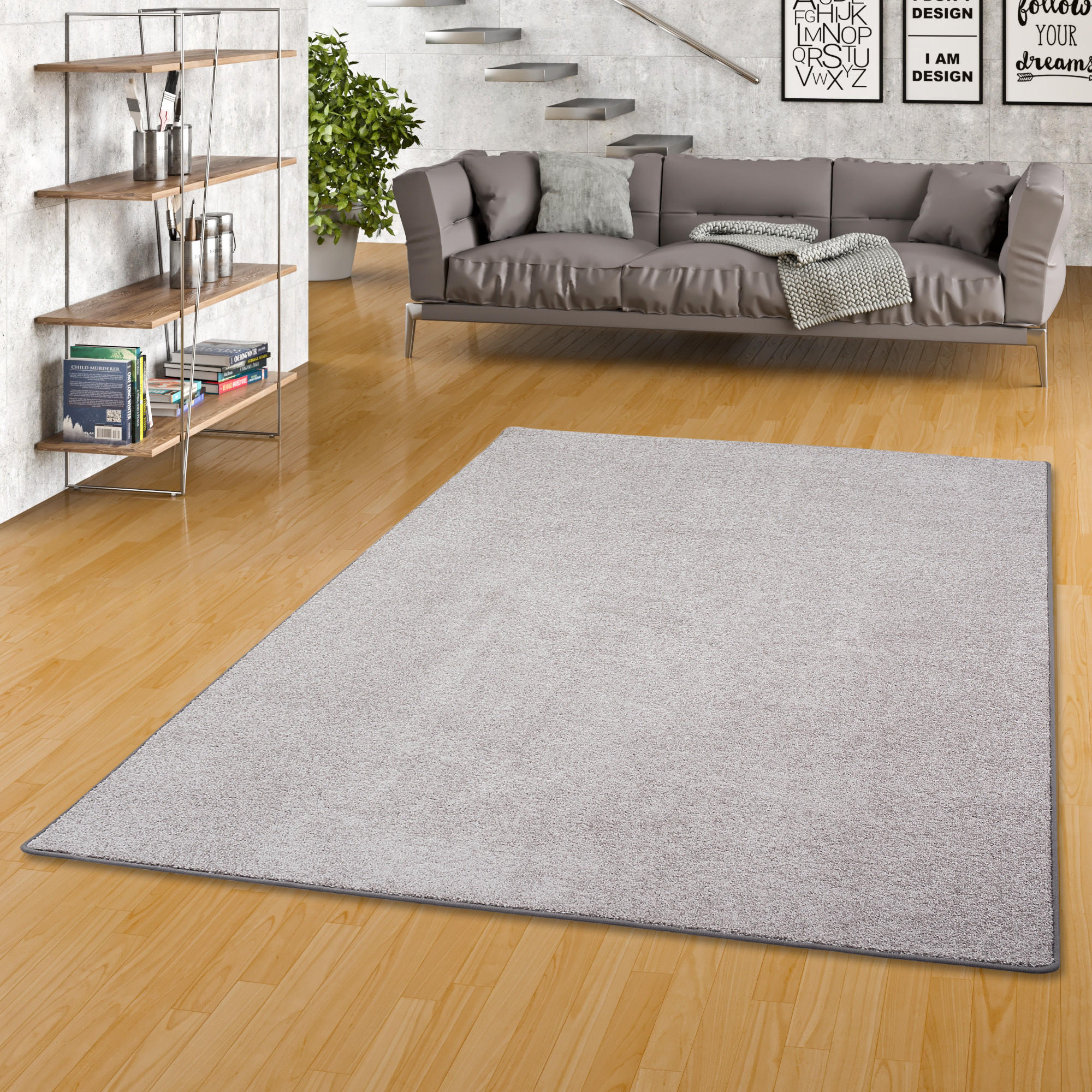 HOCHFLOR VELOURS TEPPICH LUNA - Grau, Textil (200/250cm) - Snapstyle