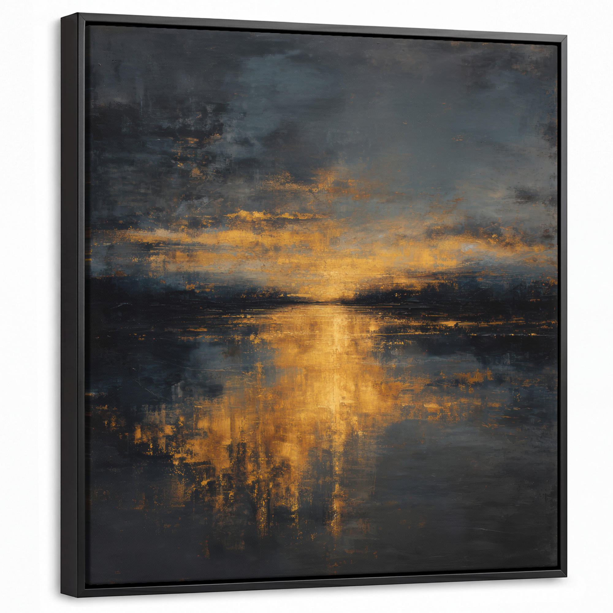 MuchoWow Leinwand Anthrazit 50x50 cm