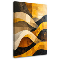 LEINWANDBILD 3D und geometrisch 40x60cm - Gelb, Textil (40/60cm) - Feeby