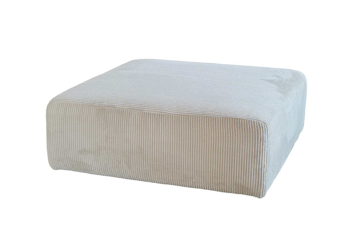 SITZELEMENT MODULSOFA WIOLO SOFT Hellgrau Cord - Hellgrau/Schwarz, Kunststoff/Textil (111/43/111cm) - KAWOLA