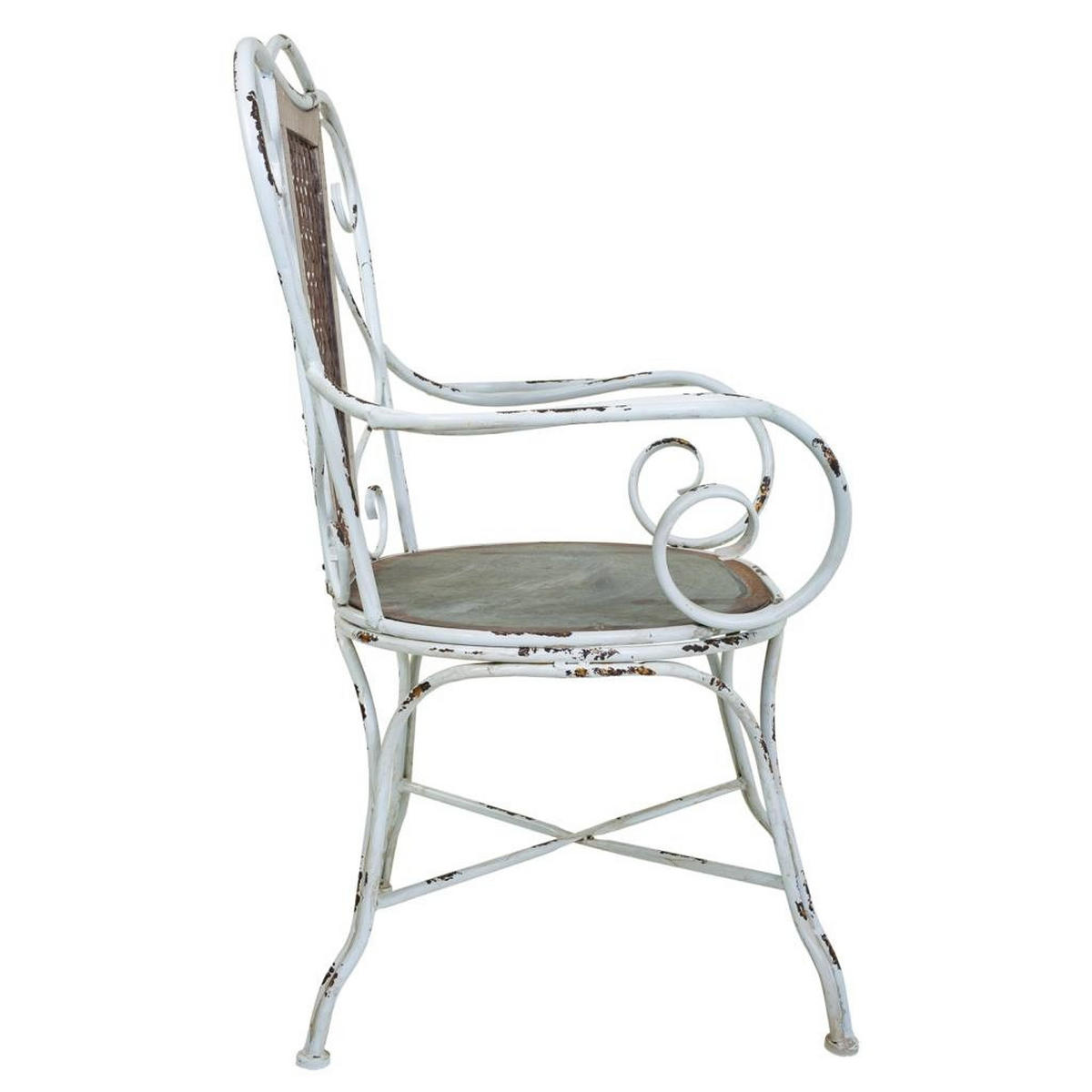 SESSEL aus Metall, 76x59x95cm - Grau, Metall (75.5/95/59cm) - Wanderlust