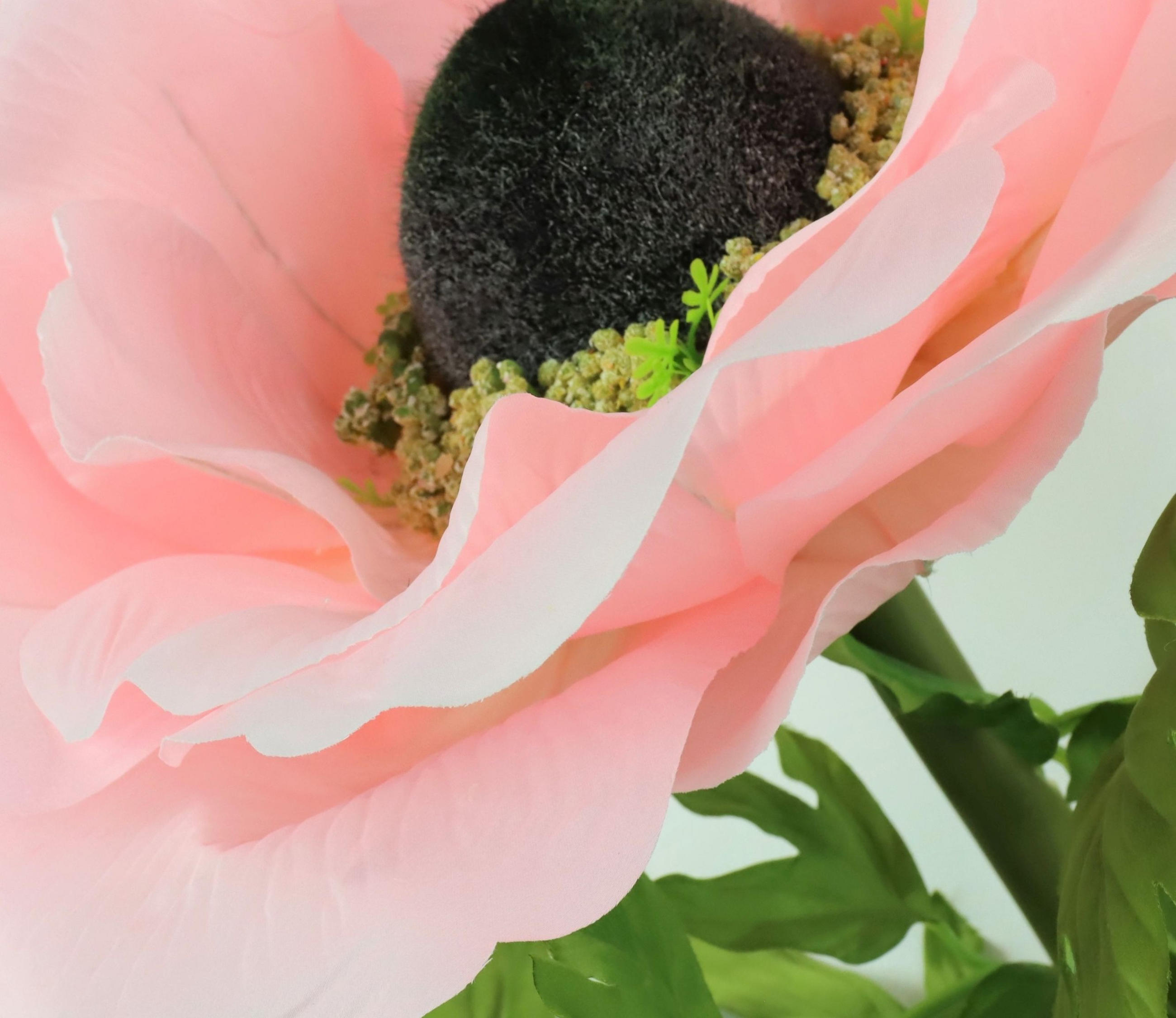 RIESENBLUME Anemone rosa - Rosa, Kunststoff (140cm) - FURNARO