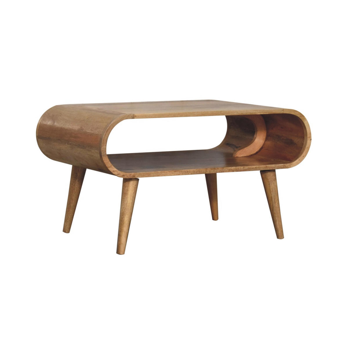 COUCHTISCH Offen Eichenoptik, Offenes Fach, Beige - Beige, Holz (50/80/44cm) - Artisan Furniture