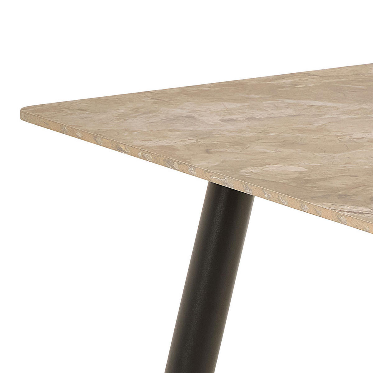 ESSTISCH, Wicklow, Braun, Metall / Keramik, 140 x 80 x 75 cm - Braun, Metall (80/140/75cm) - ebuy24