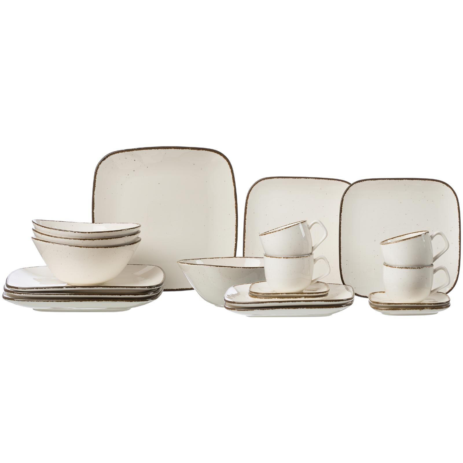 KOMBISERVICE Casa Creme 20er Set - Creme, Keramik (2/2/2cm) - Ritzenhoff Breker
