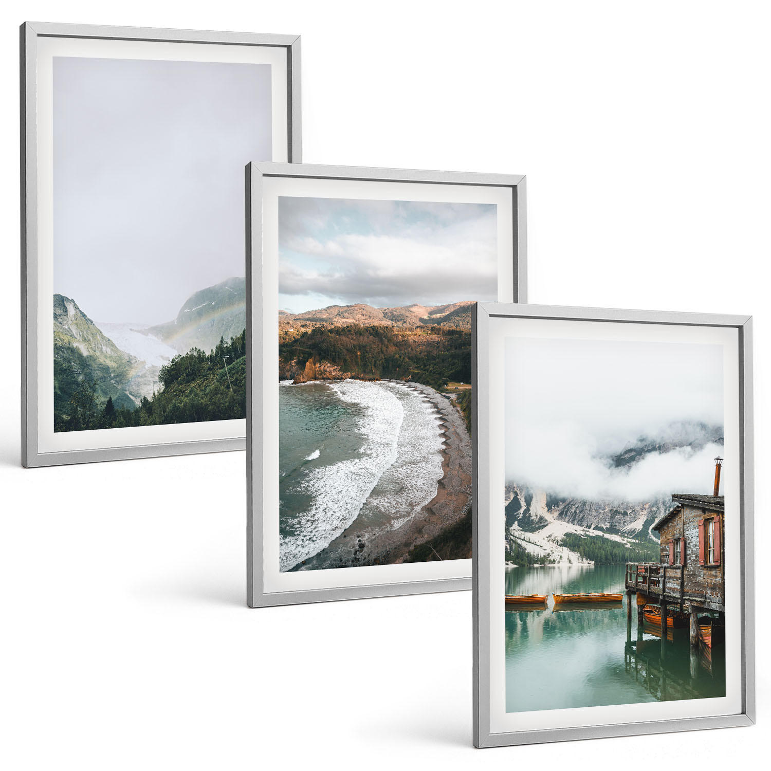 Tulup Bilder Silber 40x60 cm