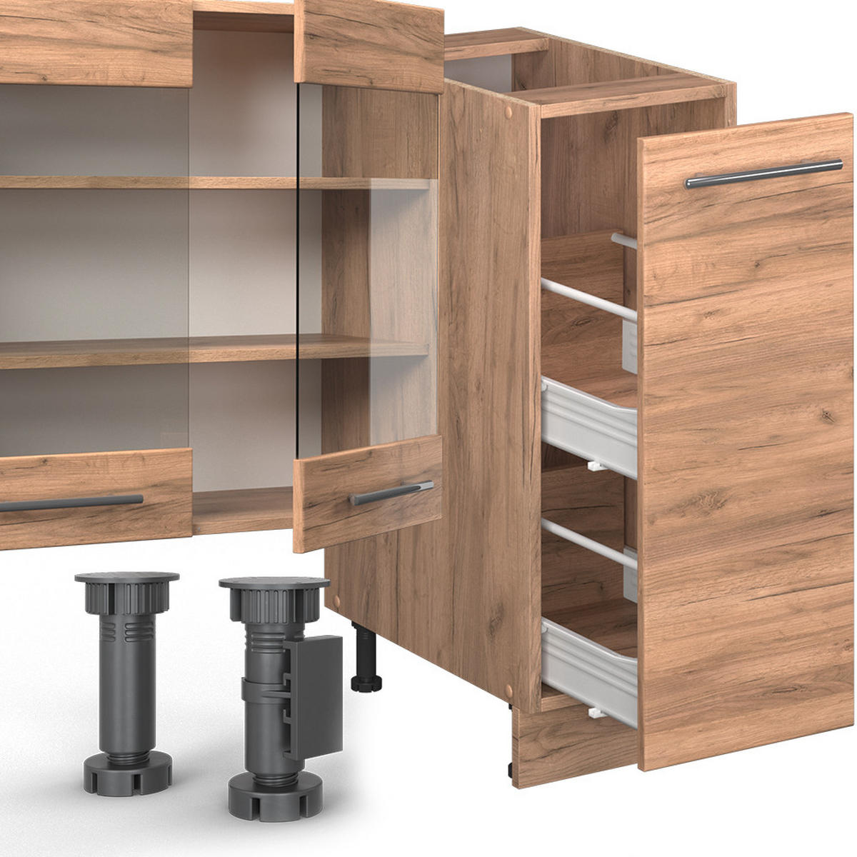 Honigeiche, Holzwerkstoff (280/81.6/46cm) - Vicco