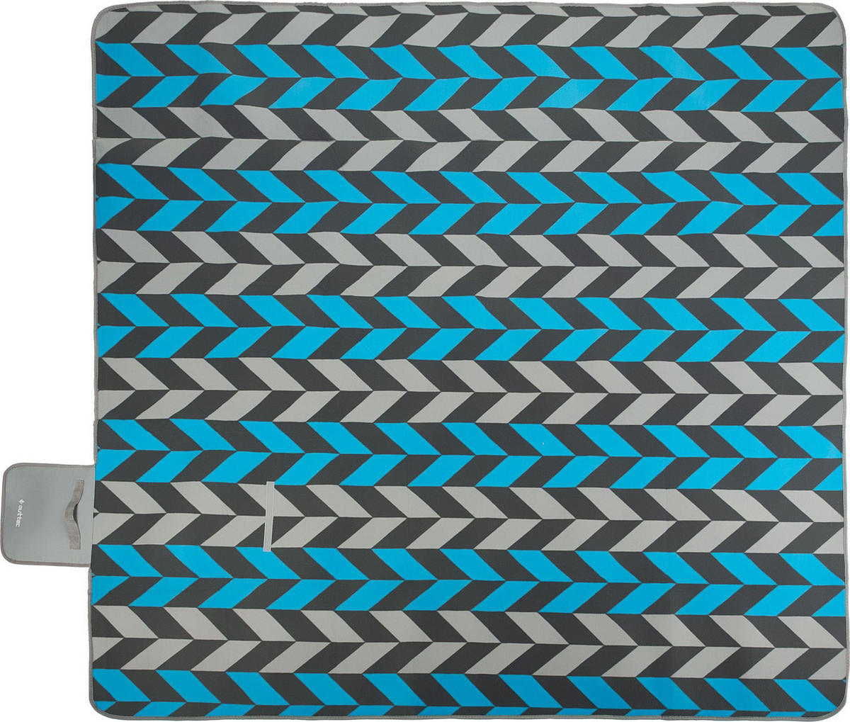 PICKNICKDECKE 200/200 cm - Blau/Grau, Textil (200/200cm) - Outtec