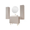 BADMÖBEL-SET Nubia IV - Kaschmir/Goldfarben, Holzwerkstoff/Metall (87/79/45cm) - MIRJAN24