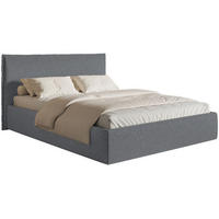POLSTERBETT Softie Slim Graphit Chenille 160x200 - Graphitfarben, Textil (160/200cm) - Selsey