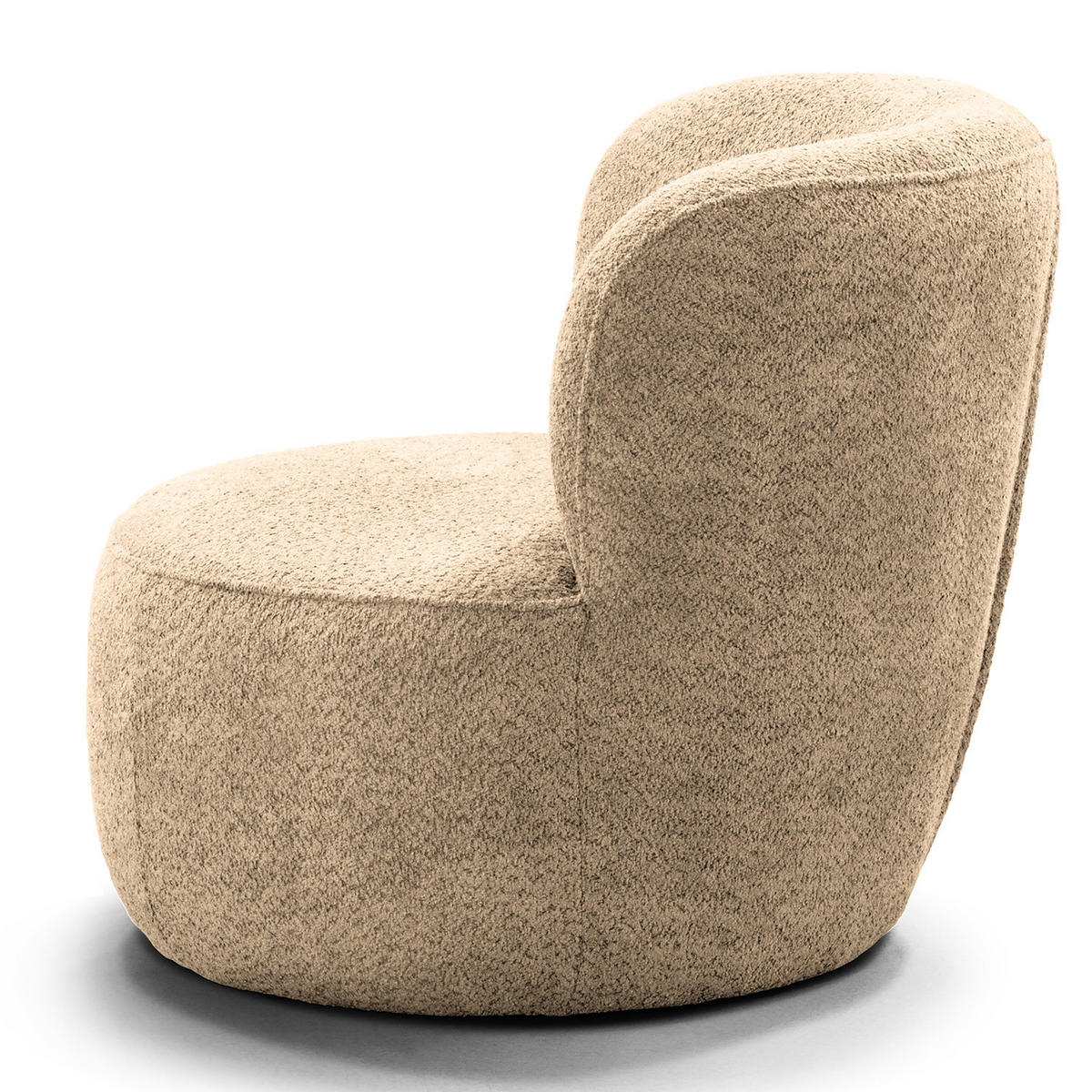 SESSEL - Sandfarben/Schwarz, Kunststoff/Textil (78/75/84cm) - home24