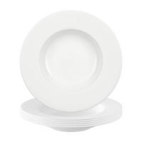 SUPPENTELLER Anmut weiß ø 24,8 cm 6er Set - Weiß, Keramik (24.8cm) - Villeroy & Boch