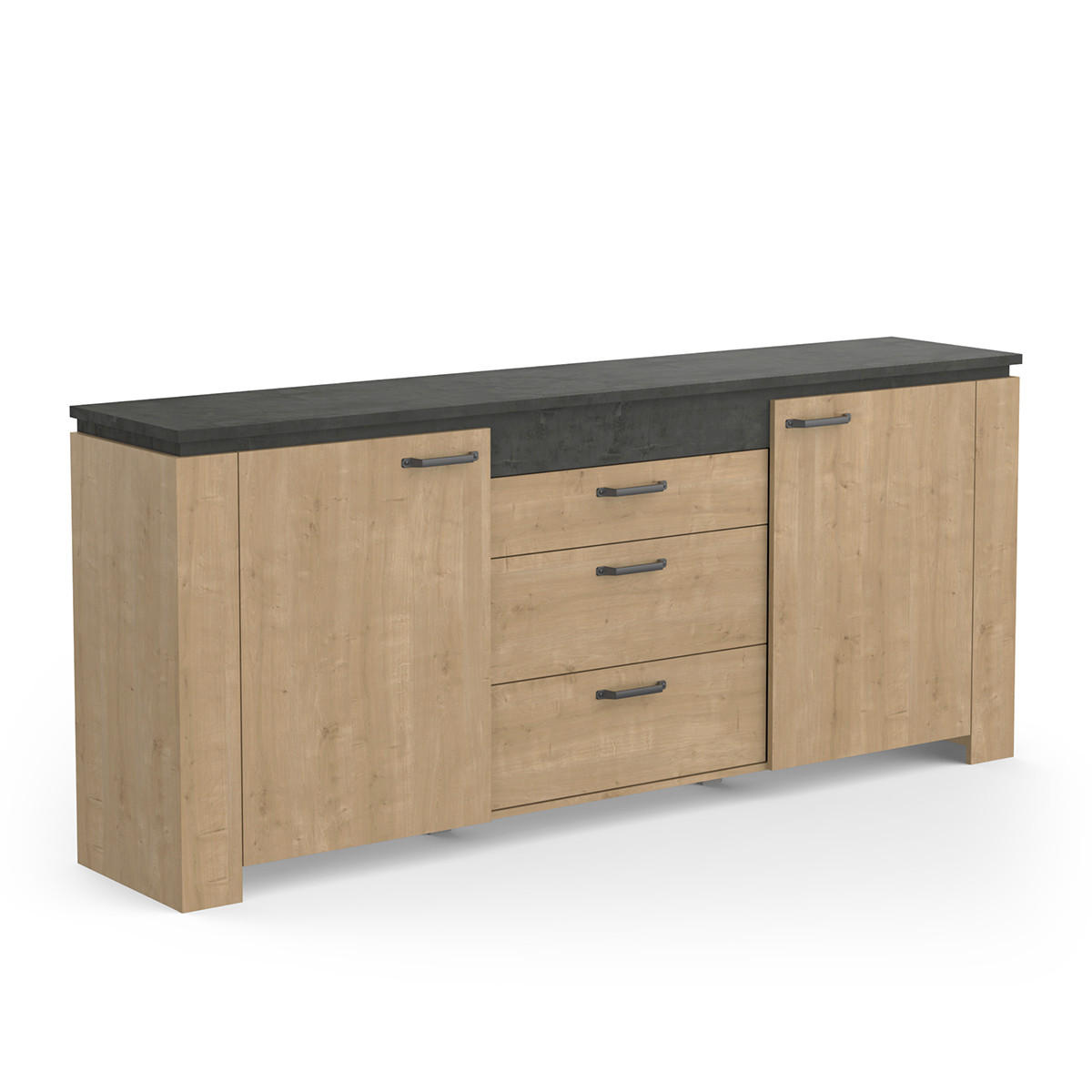 Thumbnail - Calicosy Sideboard, Apfelbaum, Holzwerkstoff, 42x87.8x203.8 cm, Wohnzimmer, Kommoden & Sideboards, Sideboards