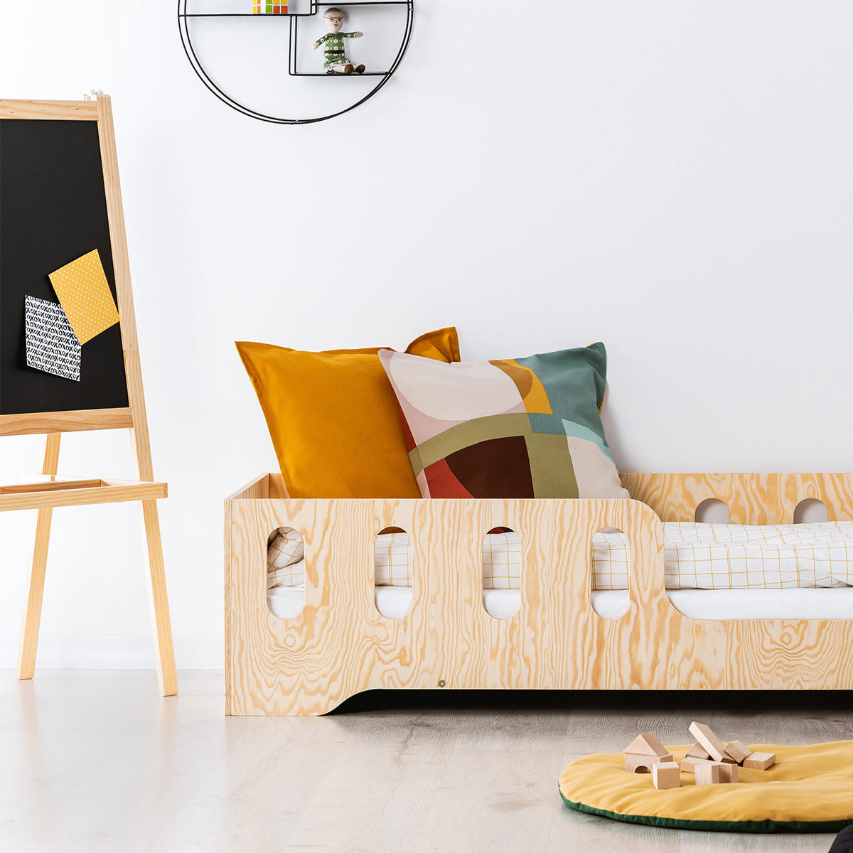 POSTEL 90/200 Estelle Přírodní dřevo - hnědá, dřevo (90/200cm) - Petits-meubles