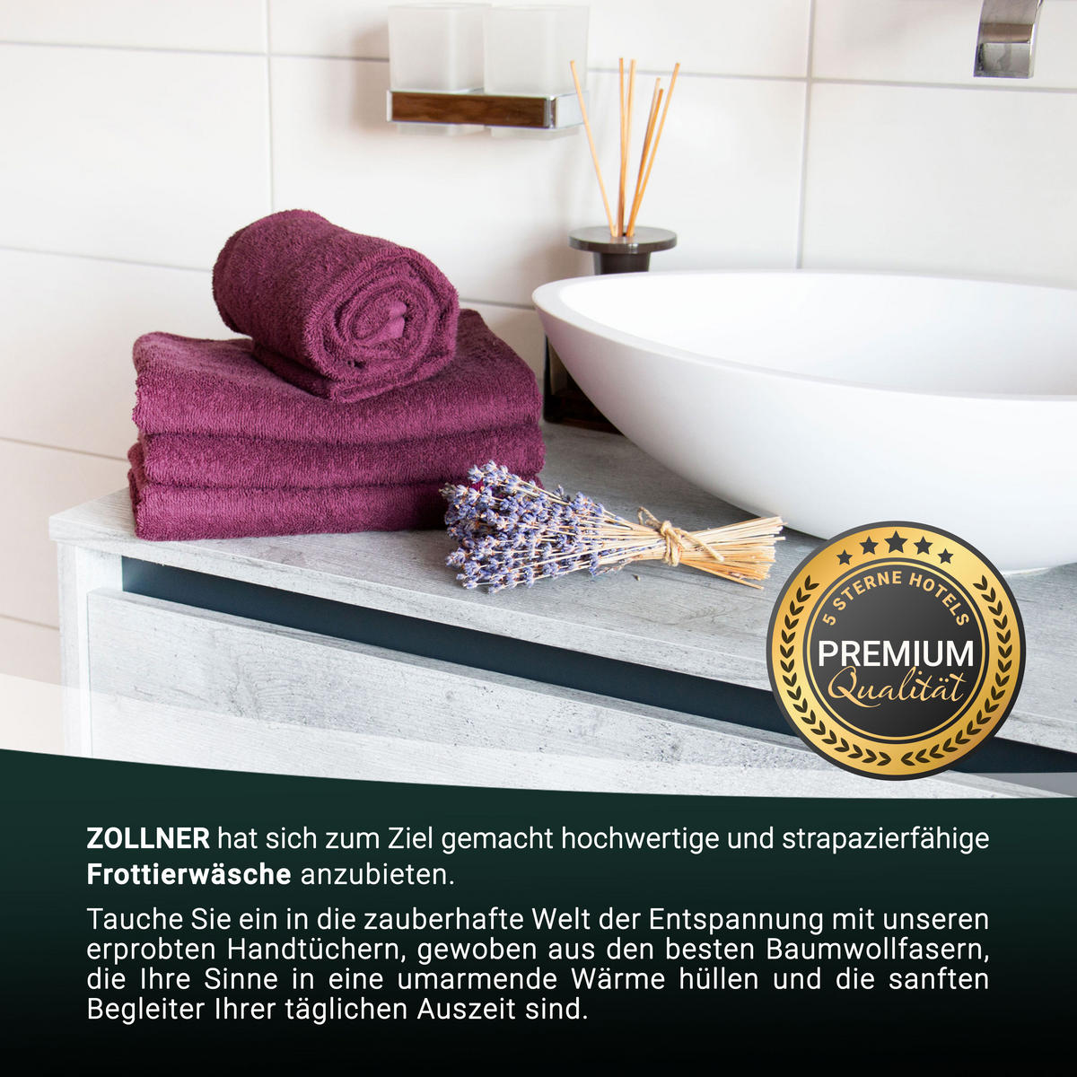 SAUNATUCH, 2er-Set, 70x200 cm, 100% Baumwolle, Rot - Brombeere, Textil (70/200cm) - Zollner