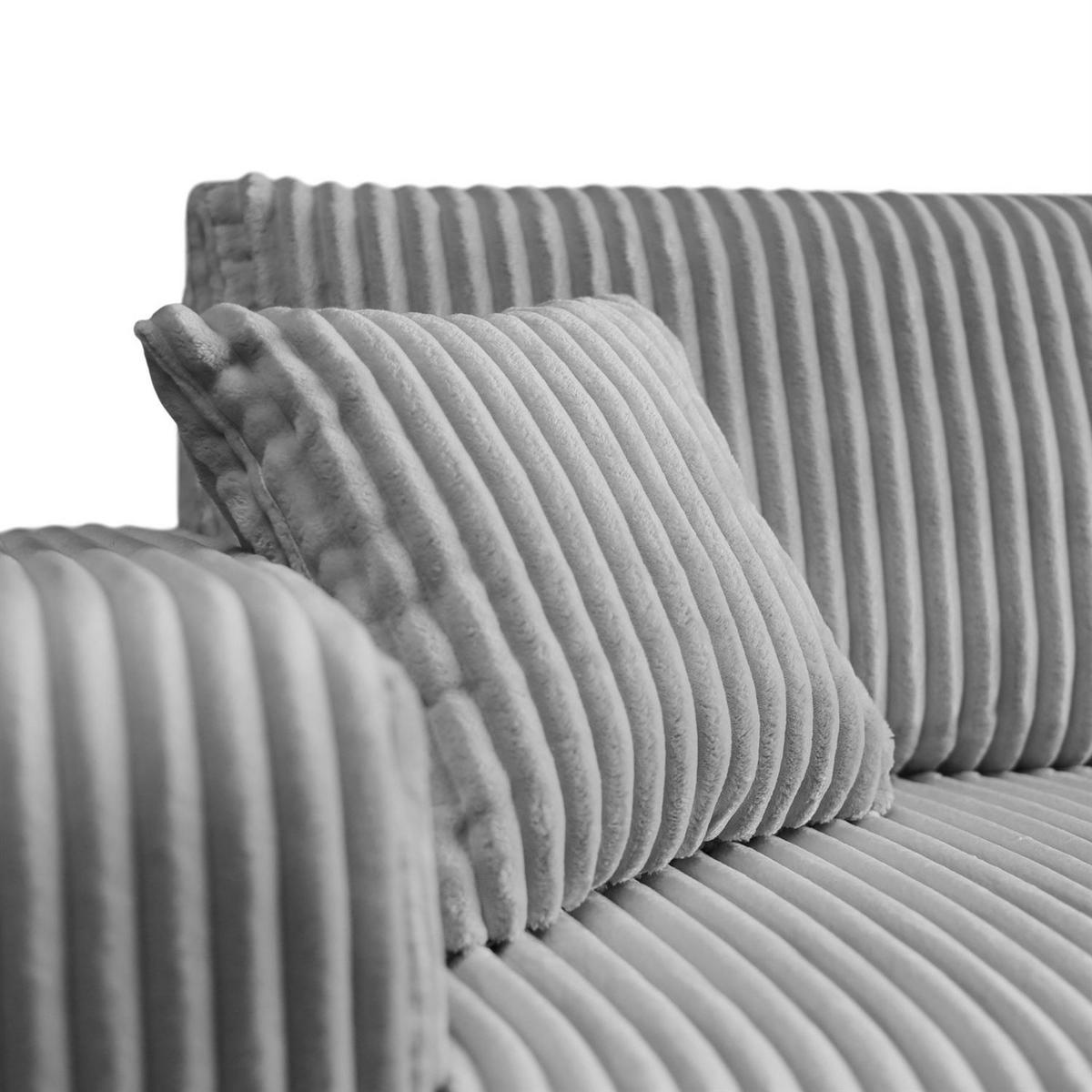 Ecksofa MOVE mit Schlaffunktion und Bettkasten, Tilia 86 - Hellgrau, Textil (247/143cm) - Lookway