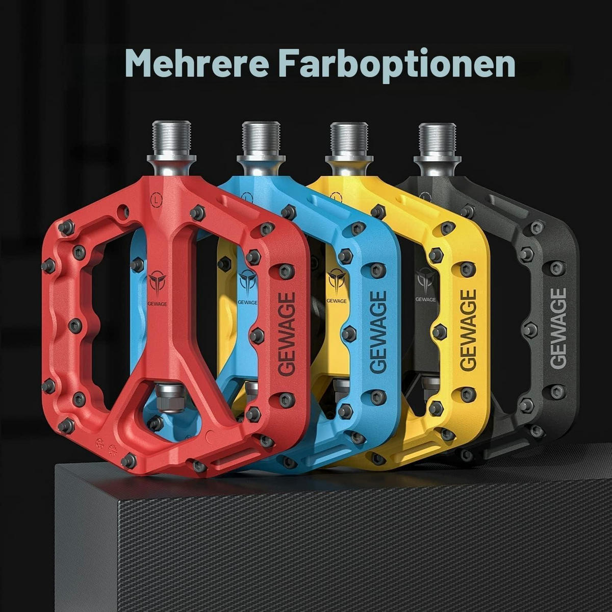 FAHRRADPEDALE Mountainbike Gelb - Gelb, Kunststoff (11.5/1.5/13cm)