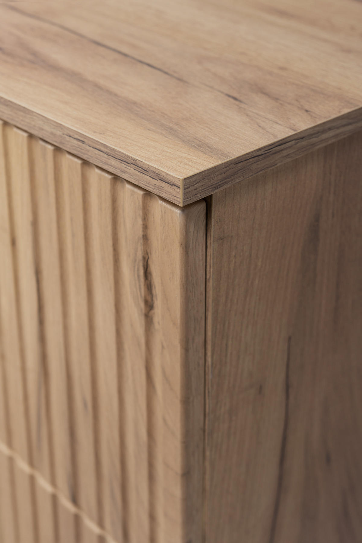 WASCHBECKUNTERSCHRANK FLOW mit Regal + Platte Eiche Craft 100/57/46 cm - Eichefarben, Holzwerkstoff (100/57/46cm) - Rodan