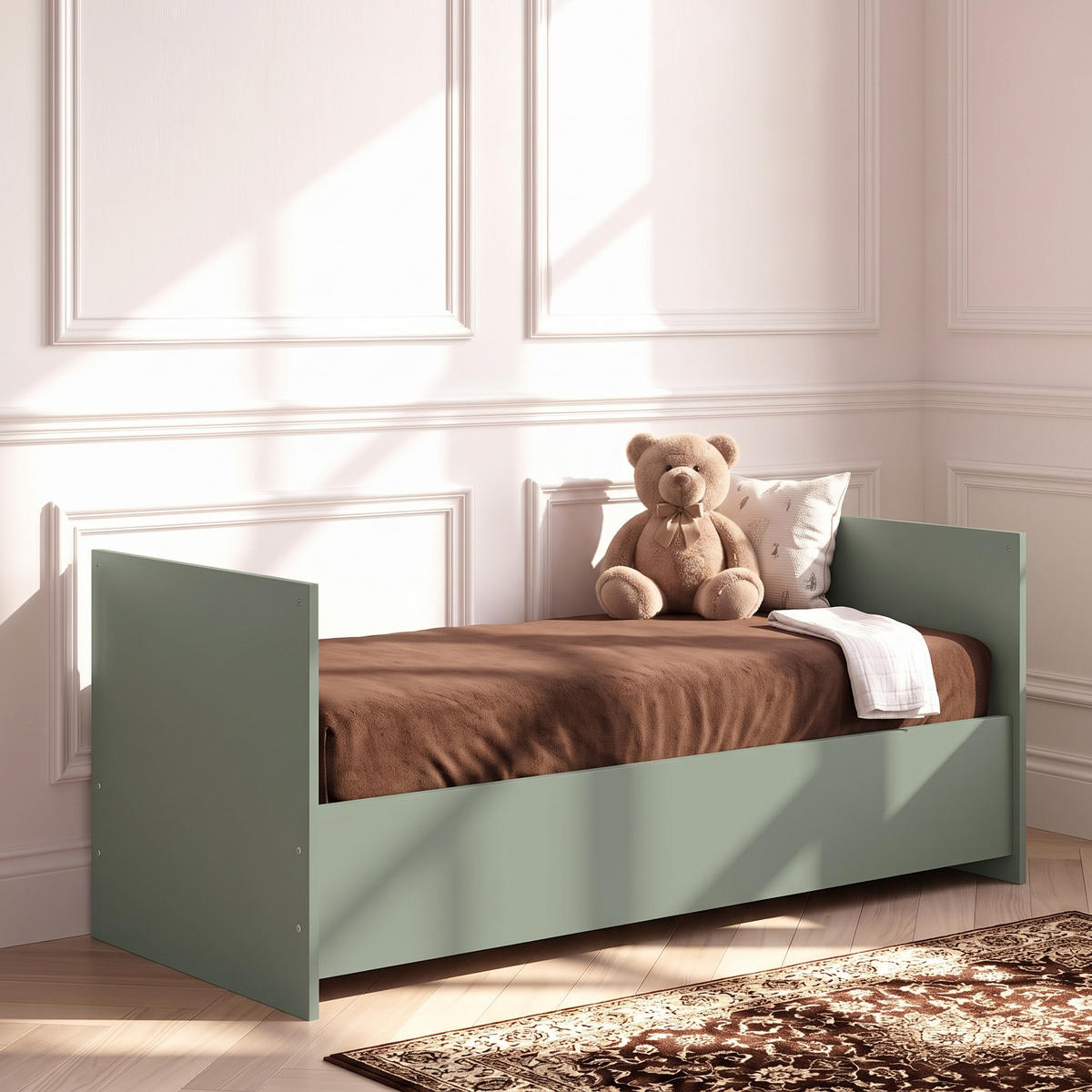 UMBAUSEITEN für Kinderbett Essentials - Grün, Holzwerkstoff (70/140cm) - arthur berndt