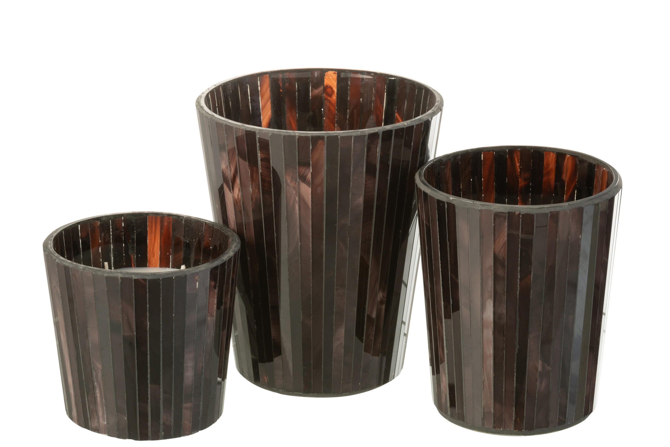 DUFTKERZE NOA - Braun - L - 60 Std. - Braun, Paraffin (15.5/18.5cm) - J-Line