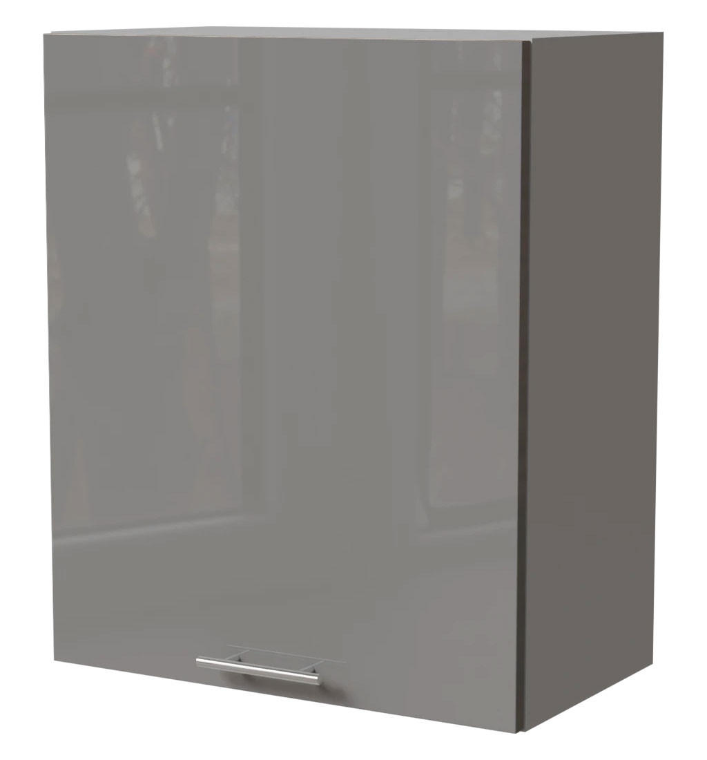 Feldmann-Wohnen Küchenhängeschrank Grau, Grau 60x72x32.5 cm