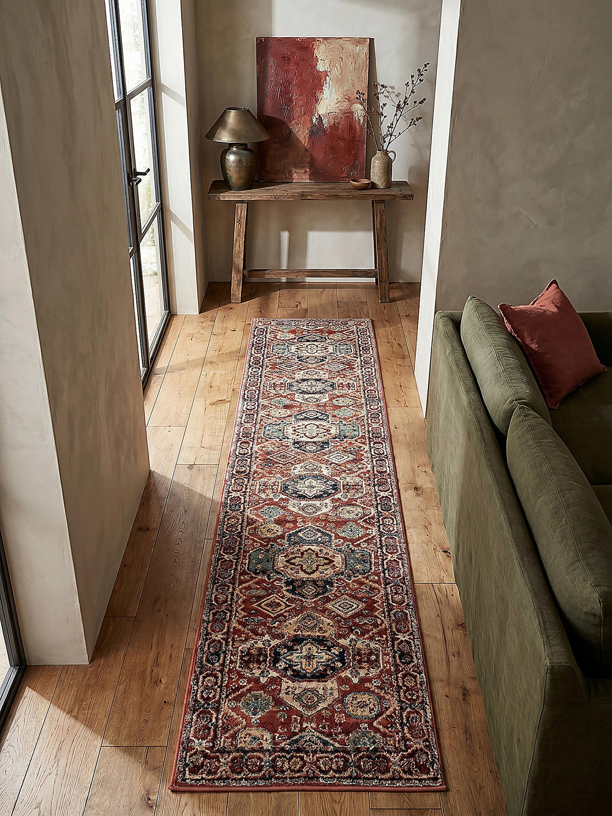 TEPPICHLÄUFER GLAZERT 60/230 cm - Rot, Textil (230/60cm) - KADIMA DESIGN
