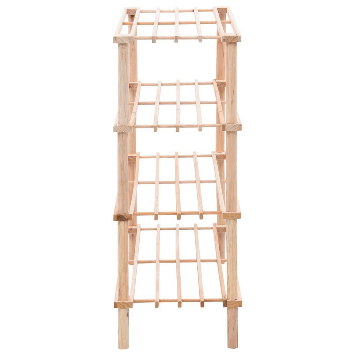 SCHUHREGAL mit 4 Böden Massivholz Tanne - Beige, Holz (26/67.5/74cm) - furnicato