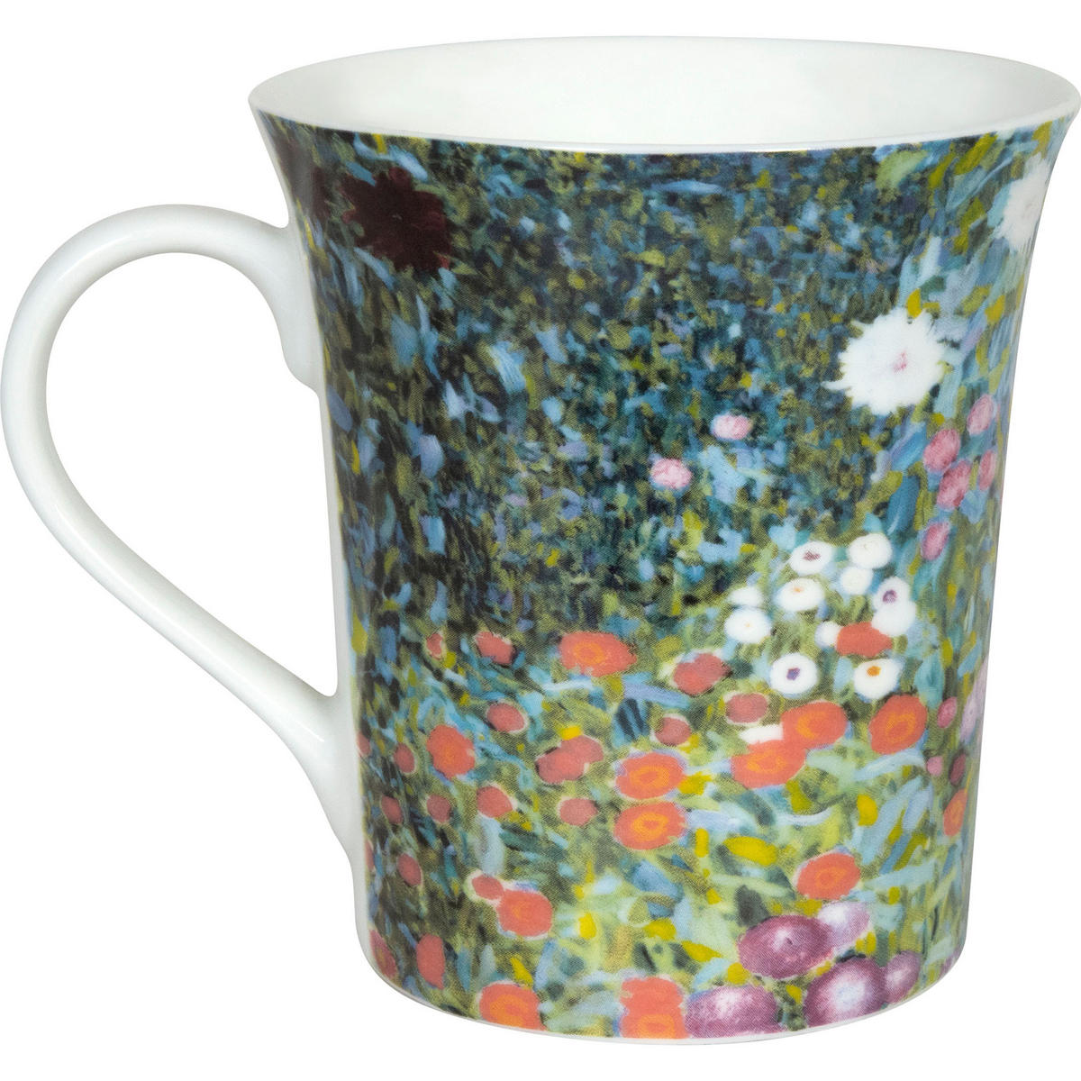 KAFFEEBECHER Les Fleurs Klimt Becher, Jardin de Ferme, Les Fleurs Klimt - Naturfarben, Keramik (0.41L) - Könitz