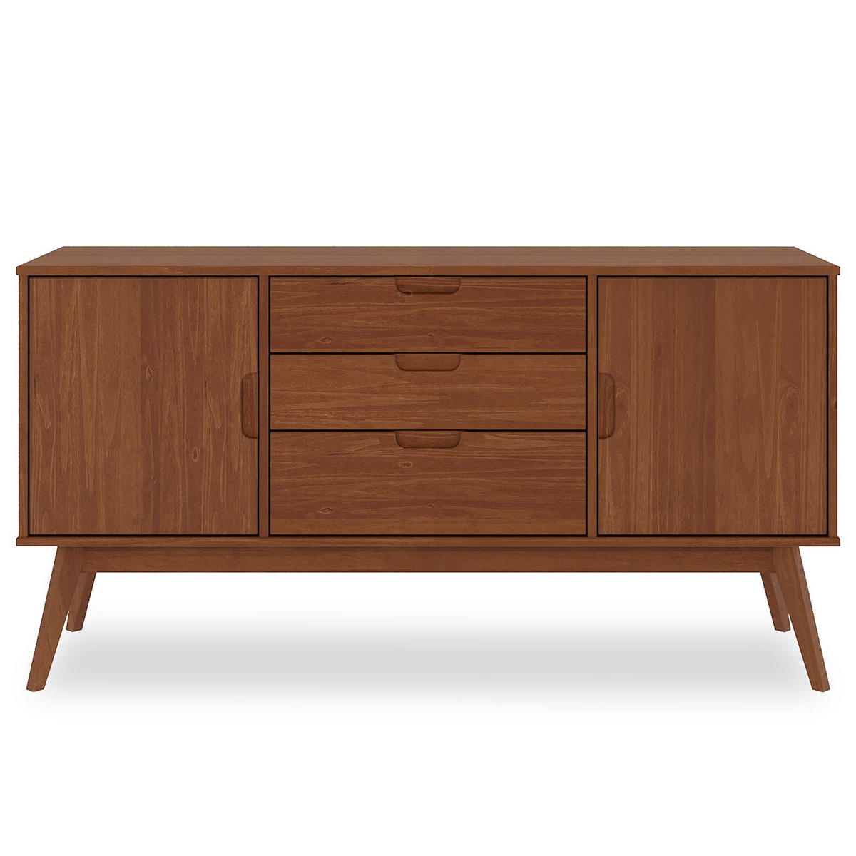 SIDEBOARD TIVOLI - Dunkelbraun, Holz (145/75/45cm) - IDIMEX