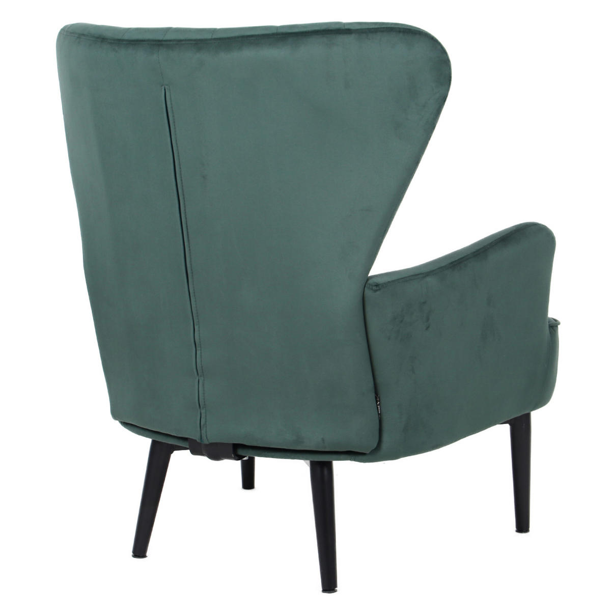 OHRENSESSEL Arthur Samt - Grün, Textil (76/89/78cm) - SVITA