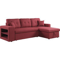 ECKSOFA axel Rot/Gelb - Rot, Textil (146/233cm) - Habitat Garten