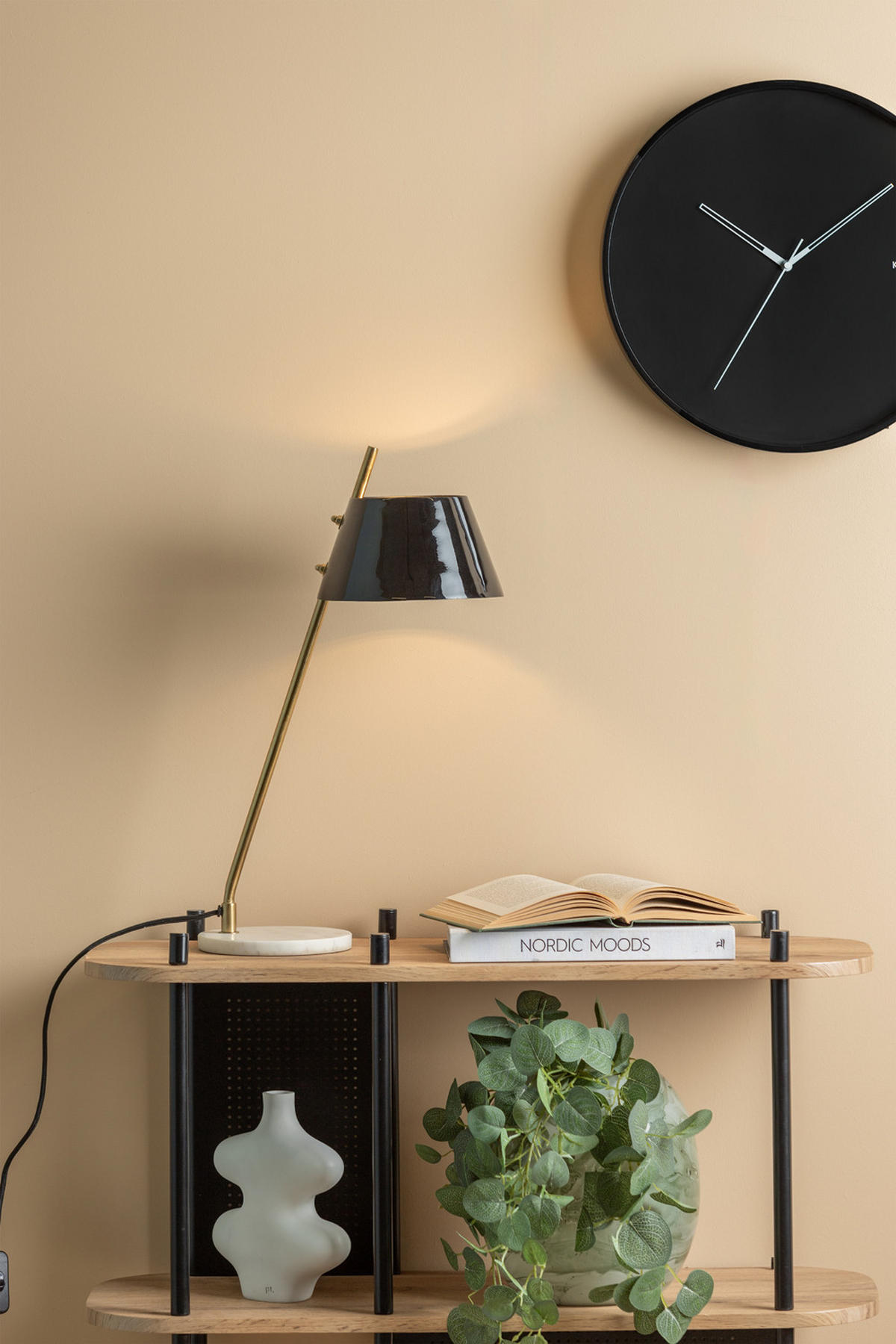 TISCHLAMPE Savvy 19/33/53 cm - Schwarz, Metall (19/33/53cm) - Leitmotiv