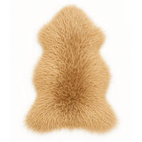 SCHAFFELL Island Lammfell lockig ca. 110 cm Naturfarben - Braun, Fell (60/110cm) - Provellus
