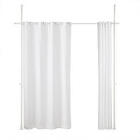 TELESKOPVORHANG Weiß - Weiß, Kunststoff/Metall (266/262/2cm) - SoBuy