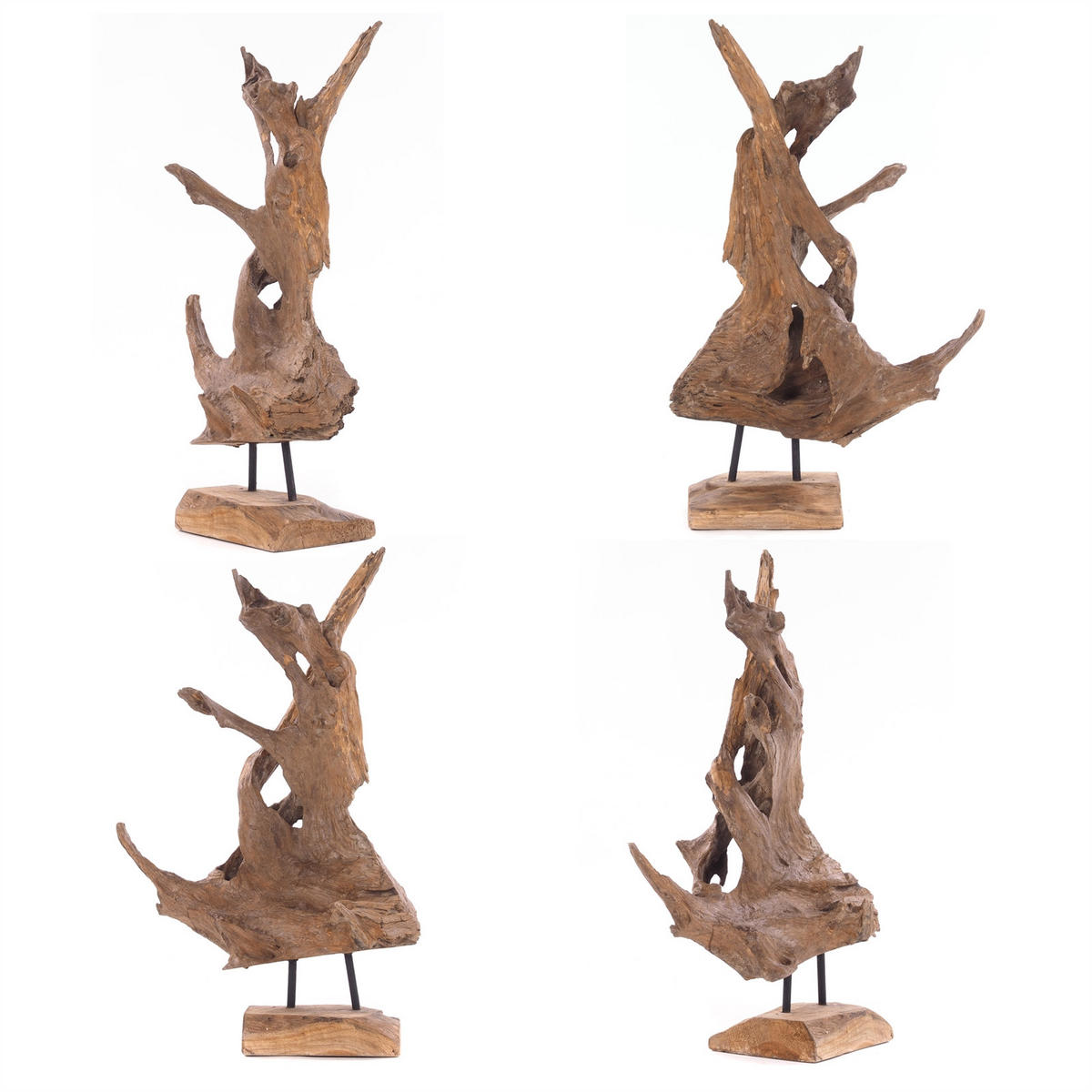 SKULPTUR ROOTS 40 Wurzel Treibholz Unikat naturfarben - Naturfarben, Holz (45/36/30cm) - DESIGN DELIGHTS