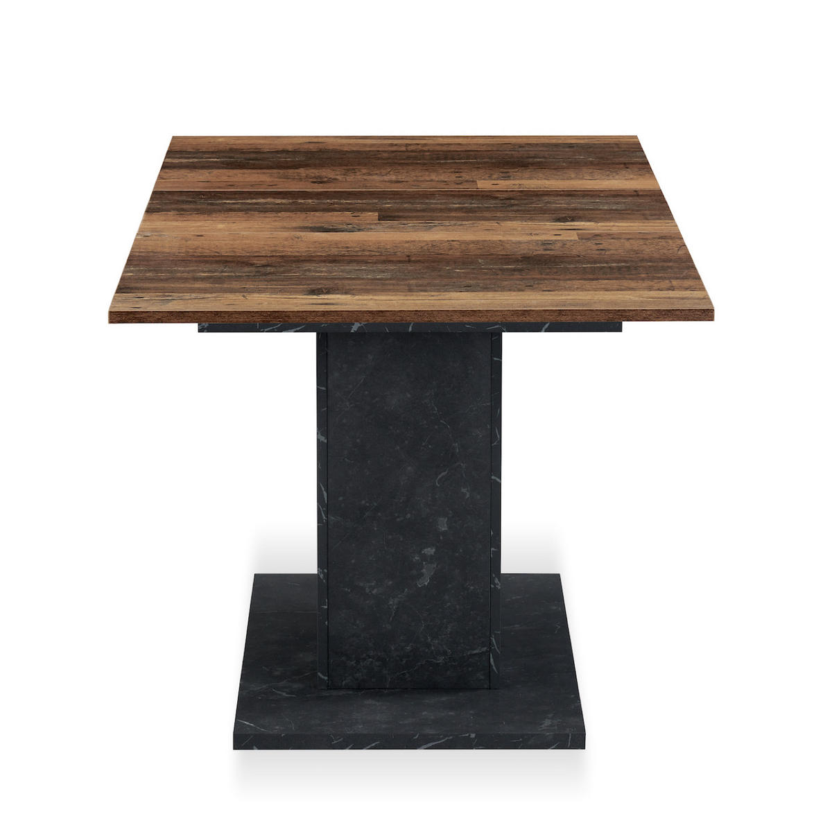 ESSTISCH BOSCO 120-160/80/76 cm - Anthrazit/Sonoma Eiche, Holzwerkstoff (80/120/76cm) - B&D Home