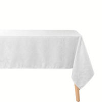 TISCHDECKE Doriane 140/240 cm mit silbernem Muster - Beige, Textil (140cm) - Douceur d´intérieur