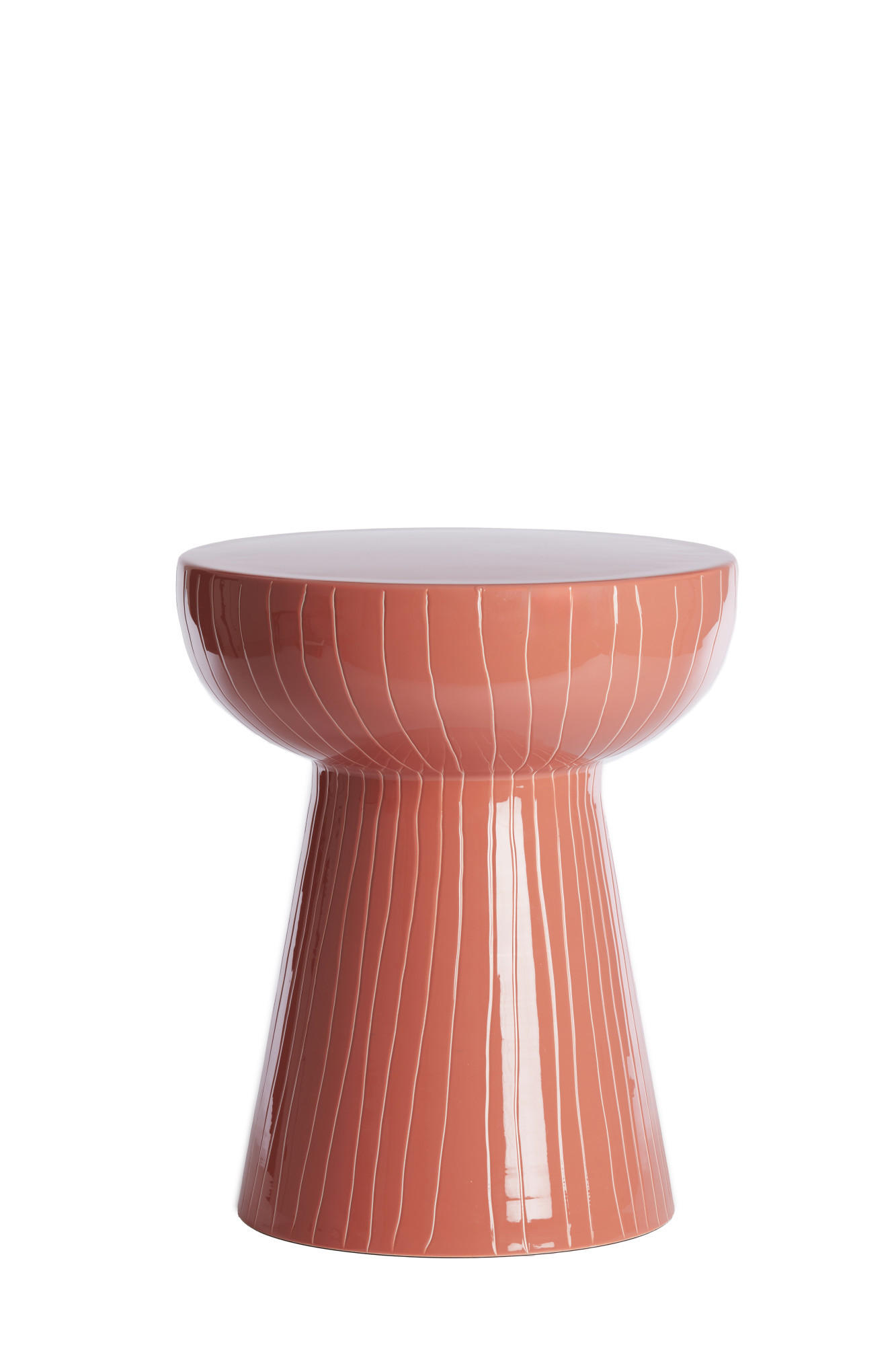BEISTELLTISCH Nunoa Rot Ø35/41 cm - Rot, Metall (35/35/41cm) - Light & Living