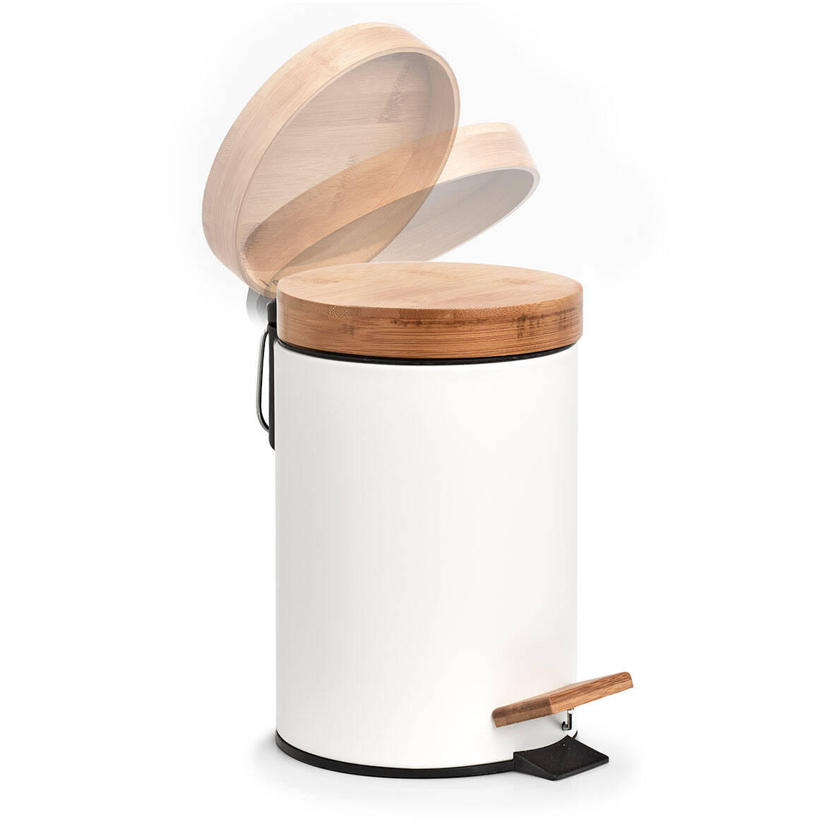 KOSMETIKEIMER Ø 16,8 cm - Weiß, Metall (16.8/24/16.8cm)