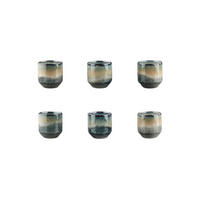 BECHER Genesis 150ml - 6er-Set - Erde - Grau, Keramik (0.15L) - Björn