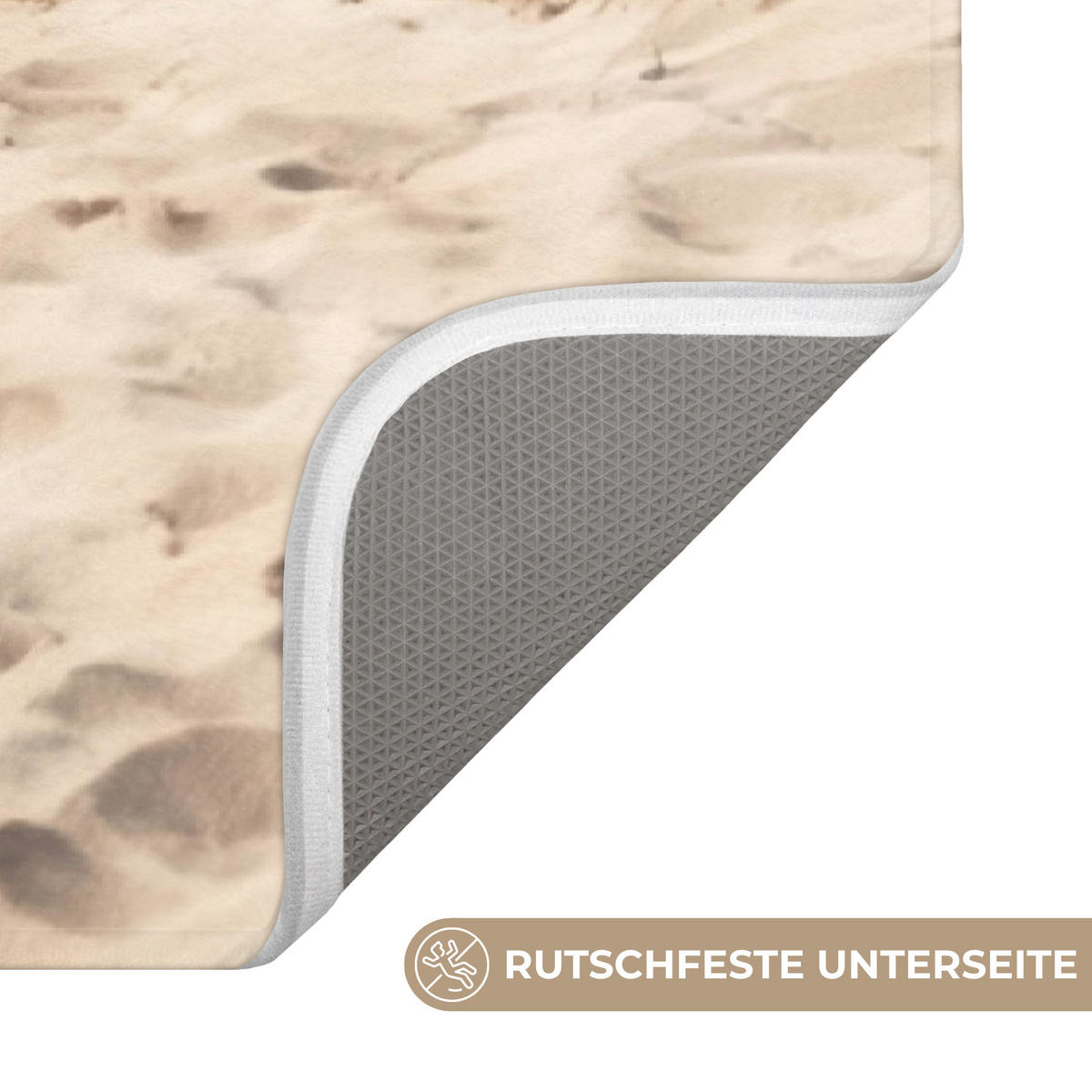 KOUPELNOVÁ PŘEDLOŽKA Pláž - Chaty - Barevné - Duny 60x120 cm - různobarevná, textil/plast (60/120cm) - OnlyWow