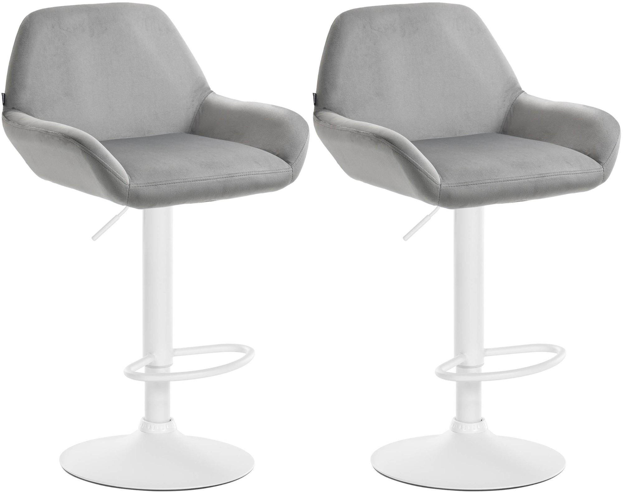 furnicato Barhocker Grau 51x89x52 cm