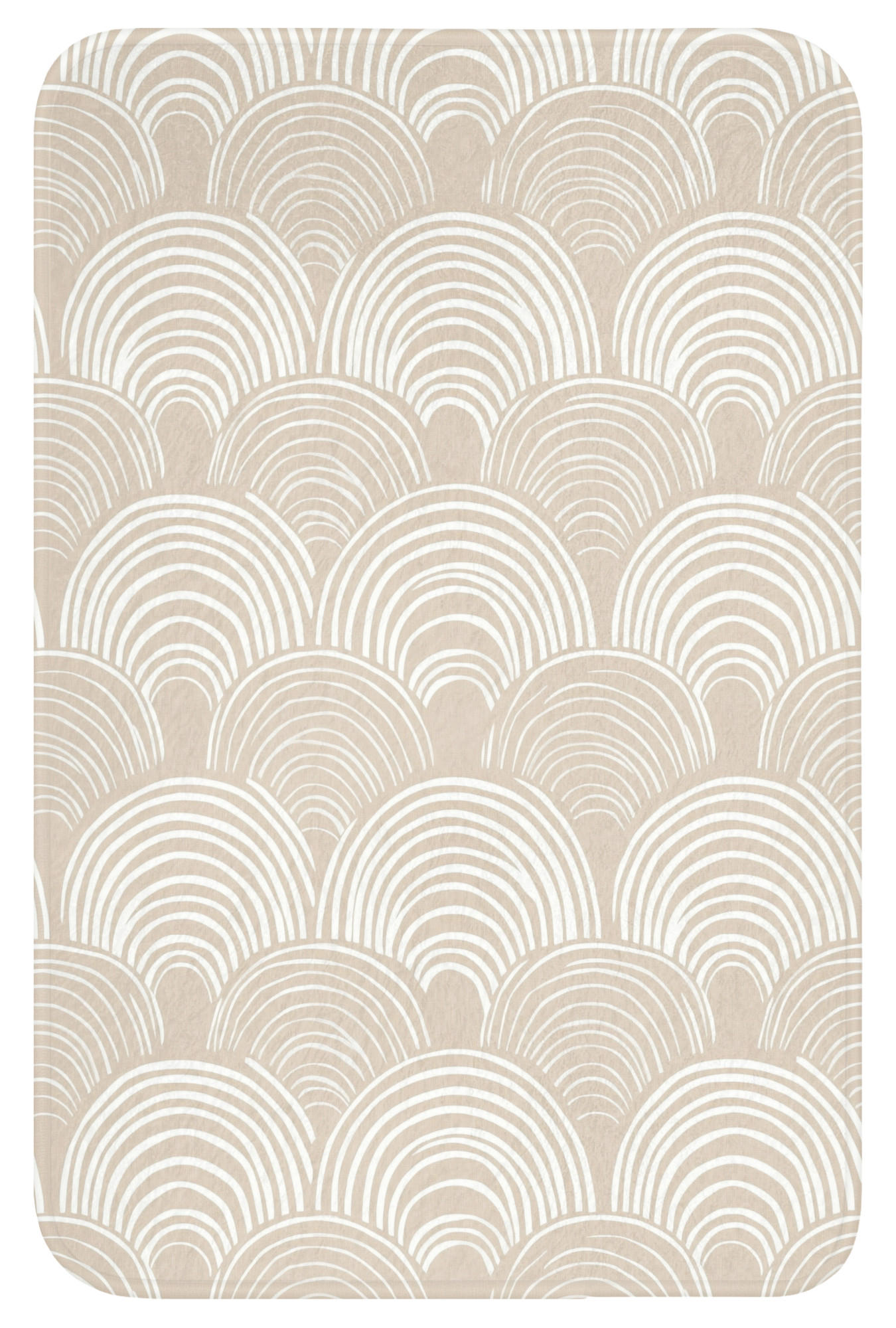 OnlyWow WC PŘEDLOŽKA Vlny - Textura - Béžová 40x60 cm