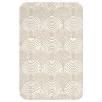 WC PŘEDLOŽKA Vlny - Textura - Béžová 40x60 cm - kašmírová, textil/plast (40/1cm) - OnlyWow