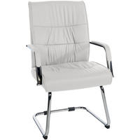 SCHWINGSTUHL Lederlook weiß - Chromfarben/Weiß, Textil/Metall (58/100/66cm) - CLP
